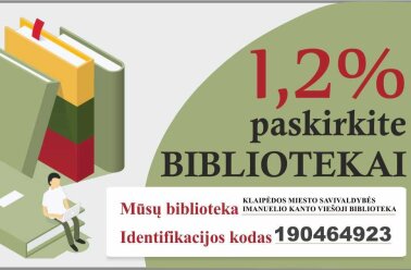 1,2% paskirkite Imanuelio Kanto viešajai bibliotekai