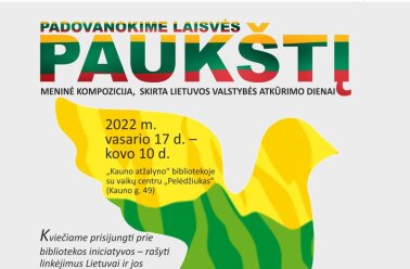 Kviečiame paminėti Vasario 16-ąją dovanodami „Laisvės paukštį“