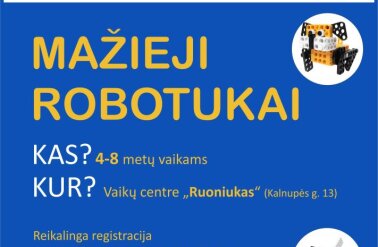 Smagioji robotų konstravimo laboratorija „Mažieji robotukai“