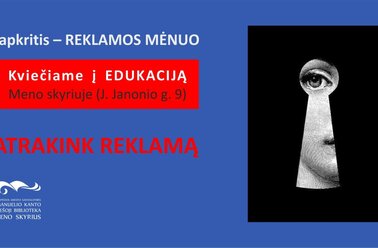 Kūrybinės dirbtuvės „Artrakink reklamą“ lapkričio mėnesį